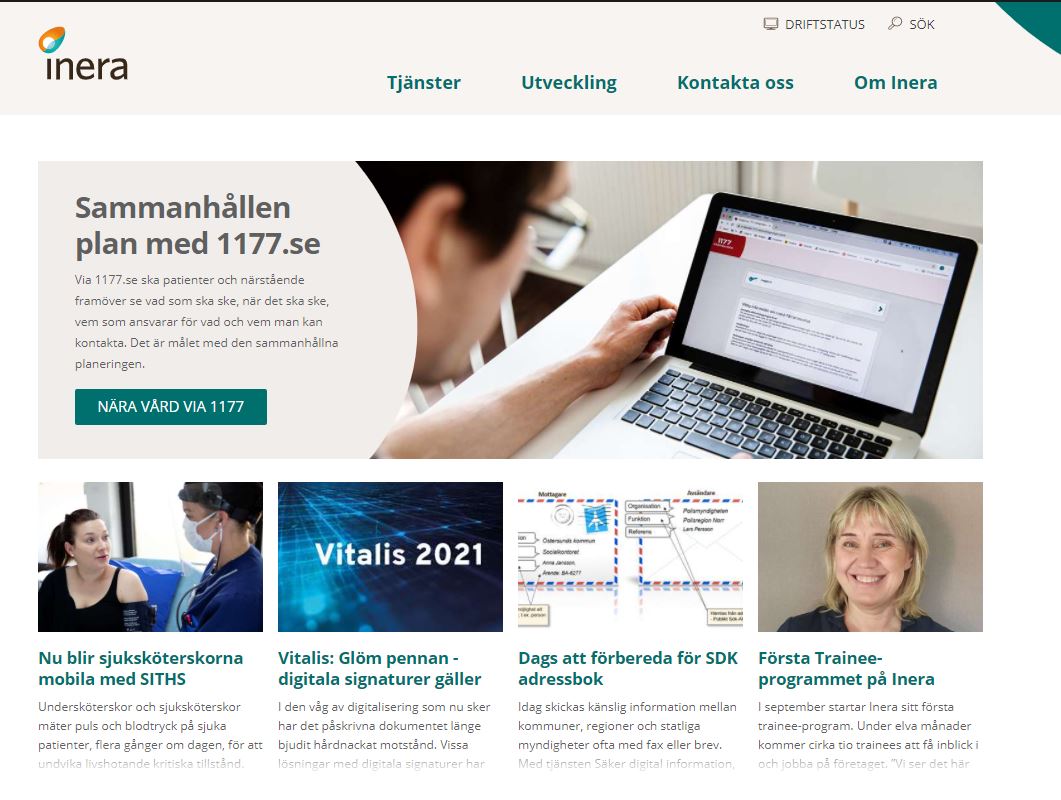 Ineras första sida