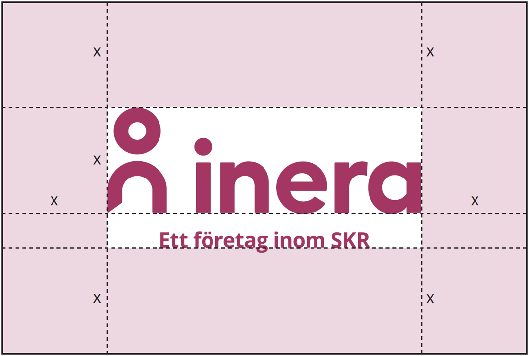 Illustration av friytan som ska omge Ineras logotyp med tagline. 