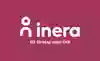 Ineras logotyp med tagline i negativt utförande mot Ineras primärfärg.