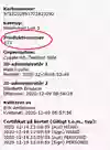 Skärmbild från SITHS Admin där produktnumret är markerat.